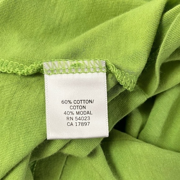 2/$20 Banana Republic Ruffle Sleeve Top - Bright Green - Modal - Picture 7 of 7